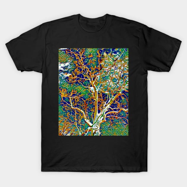 Fractal Tree T-Shirt by StewStudio